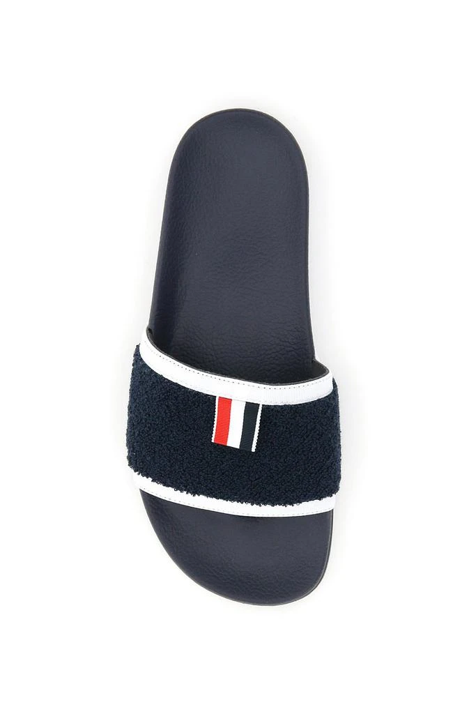 商品Thom Browne|Thom Browne Terry Cloth Pool Slides,价格¥1666,第3张图片详细描述