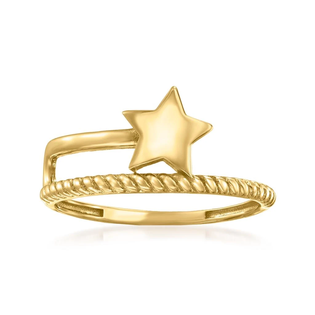 RS Pure by Ross-Simons 14kt Yellow Gold Star Ring 商品