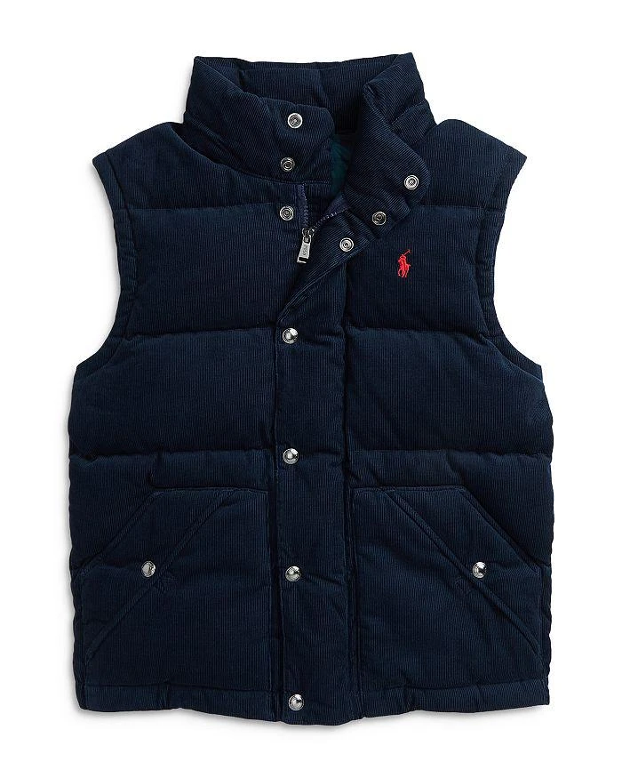 商品Ralph Lauren|Boys' Convertible Corduroy Down Jacket - Big Kid,价格¥1727,第4张图片详细描述