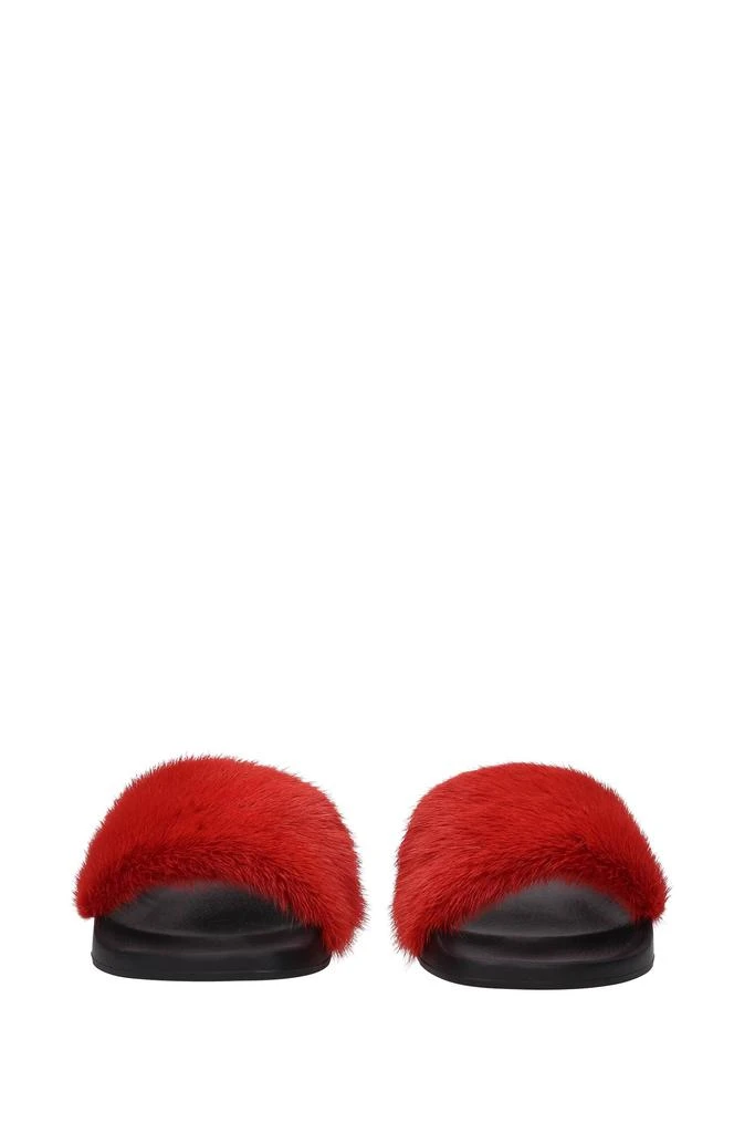 商品Givenchy|Slippers and clogs Fur Red,价格¥1955,第3张图片详细描述