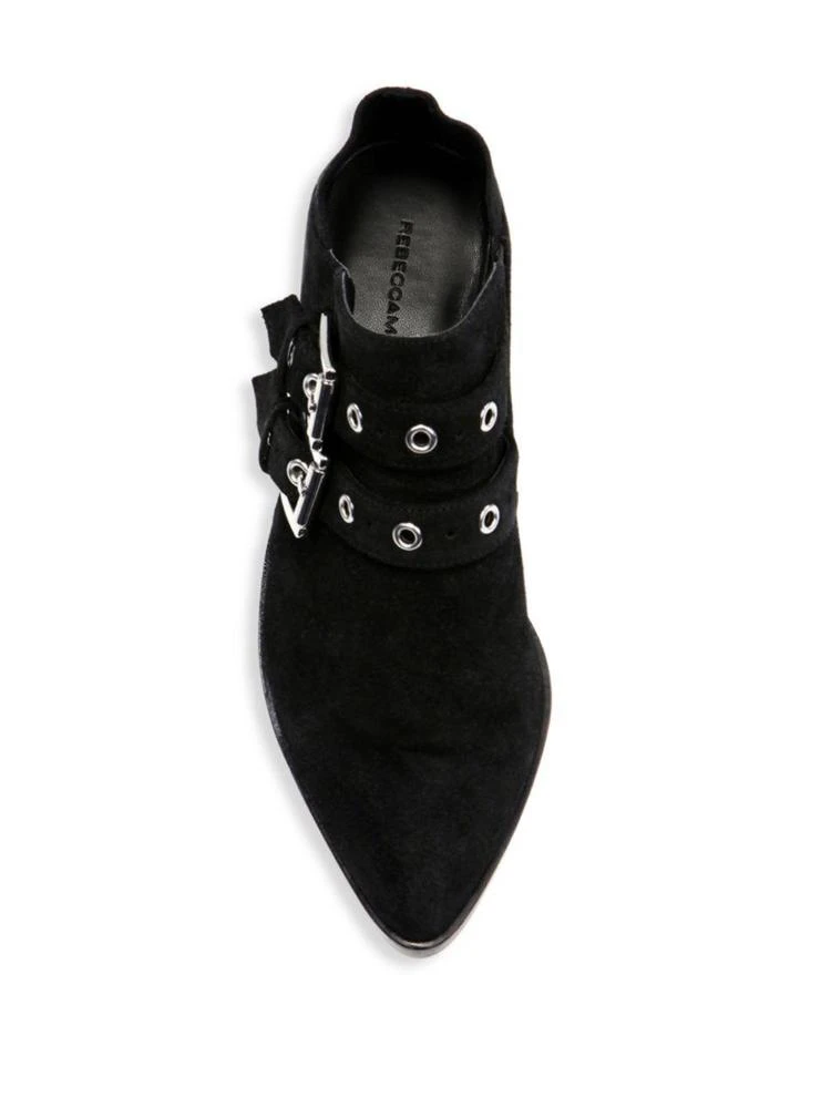 商品Rebecca Minkoff|Austen Buckle Suede Booties,价格¥1237,第4张图片详细描述