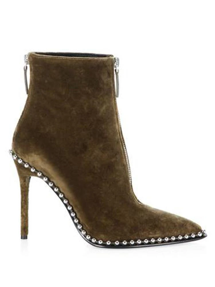 商品Alexander Wang|Eri Velvet Studded Booties,价格¥2560,第5张图片详细描述