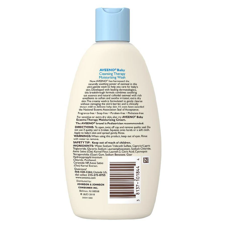 商品Aveeno|Cleansing Therapy Moisturizing Body Wash Fragrance-Free,价格¥72,第2张图片详细描述