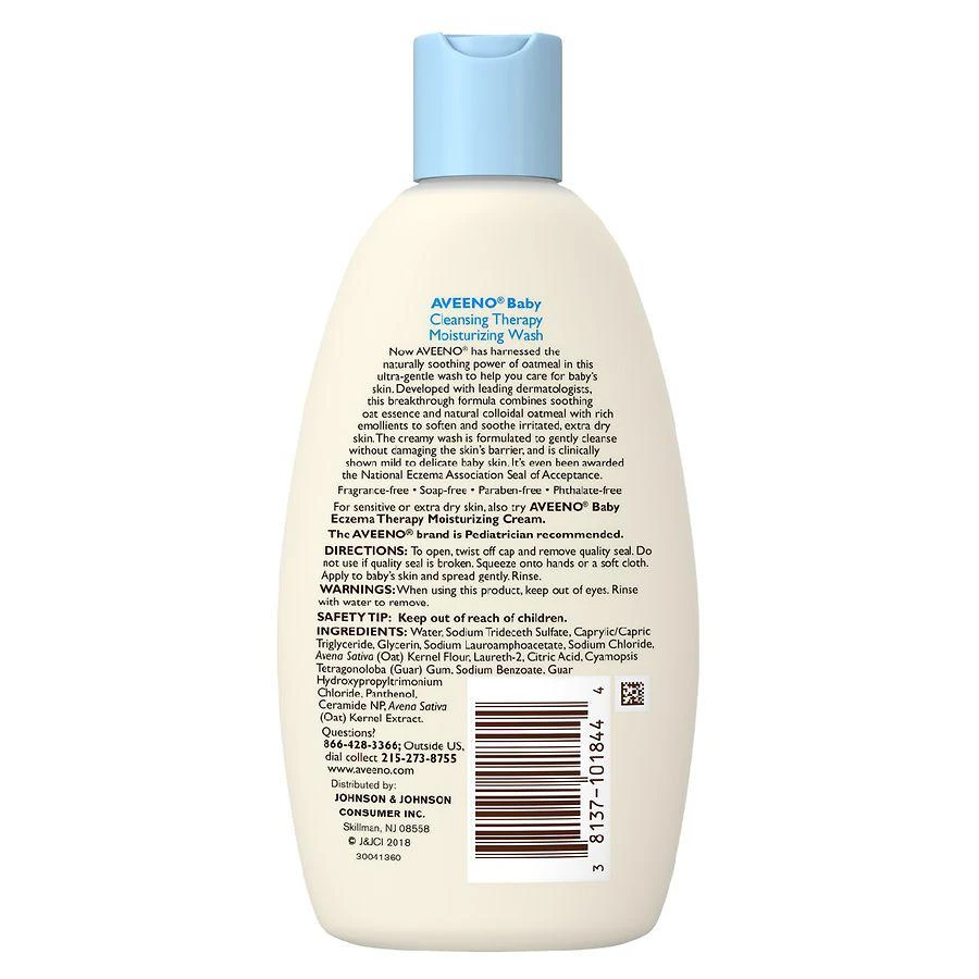 商品Aveeno|Cleansing Therapy Moisturizing Body Wash Fragrance-Free,价格¥79,第2张图片详细描述