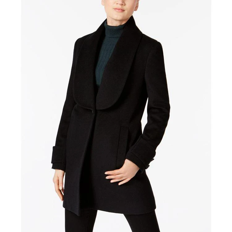 商品Kenneth Cole|Shawl-Collar Walker Coat,价格¥823,第1张图片