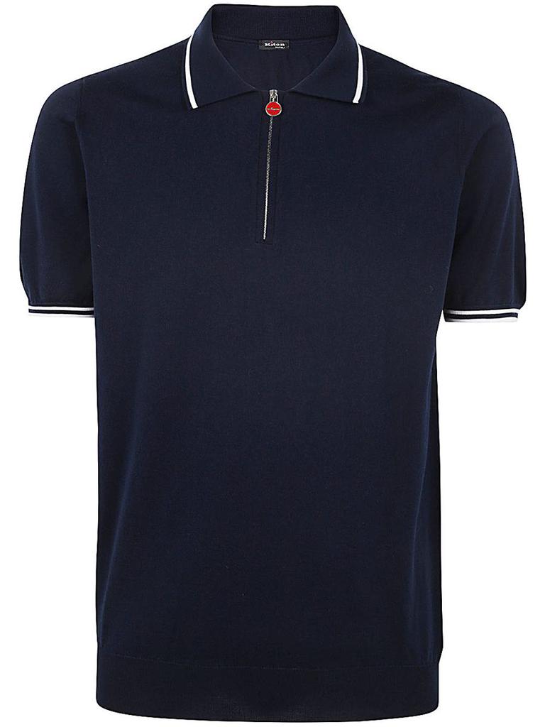 Tシャツ・カットソー Kiton SS25 'Ciro' polo shirt (UMK0458V110 A001) Kiton Ciro Polo Shirt - Light Blue - Men | UMK0864K327001