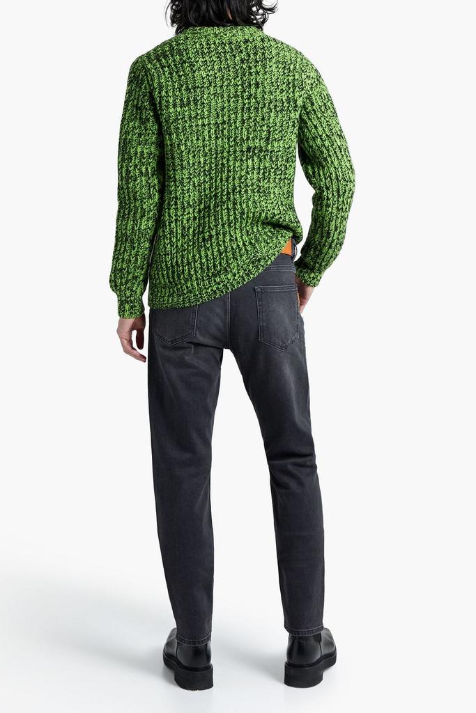 Marled ribbed wool-blend sweater商品第3张图片规格展示