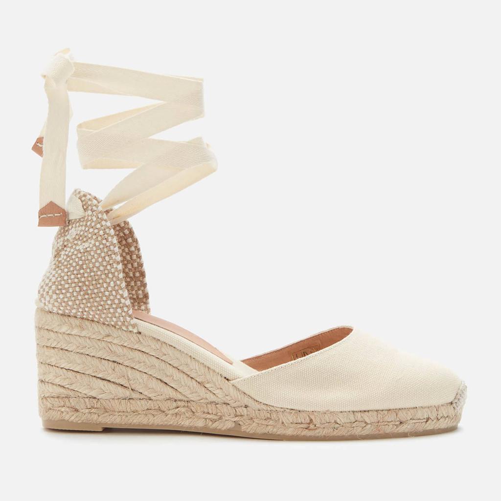 Castañer Women's Carina Wedged Espadrille Sandals - Ivory商品第1张图片规格展示