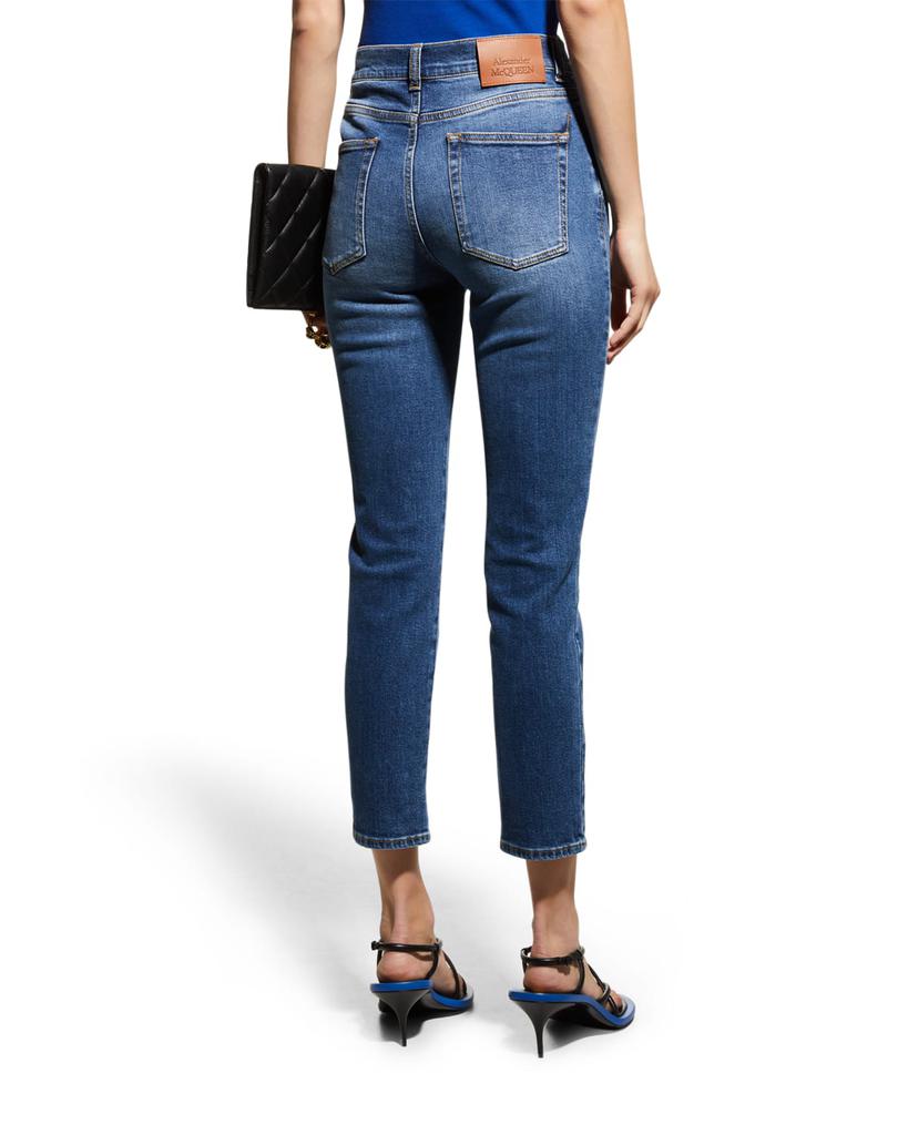 Skinny-Leg Crop Stretch Jeans商品第5张图片规格展示
