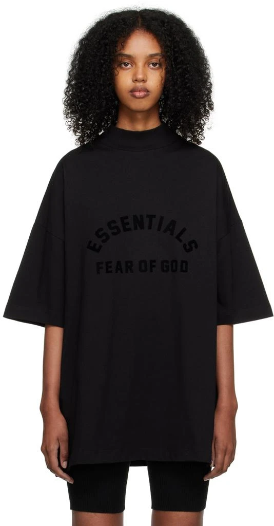 商品Essentials|Black Bonded T-Shirt,价格¥244,第1张图片
