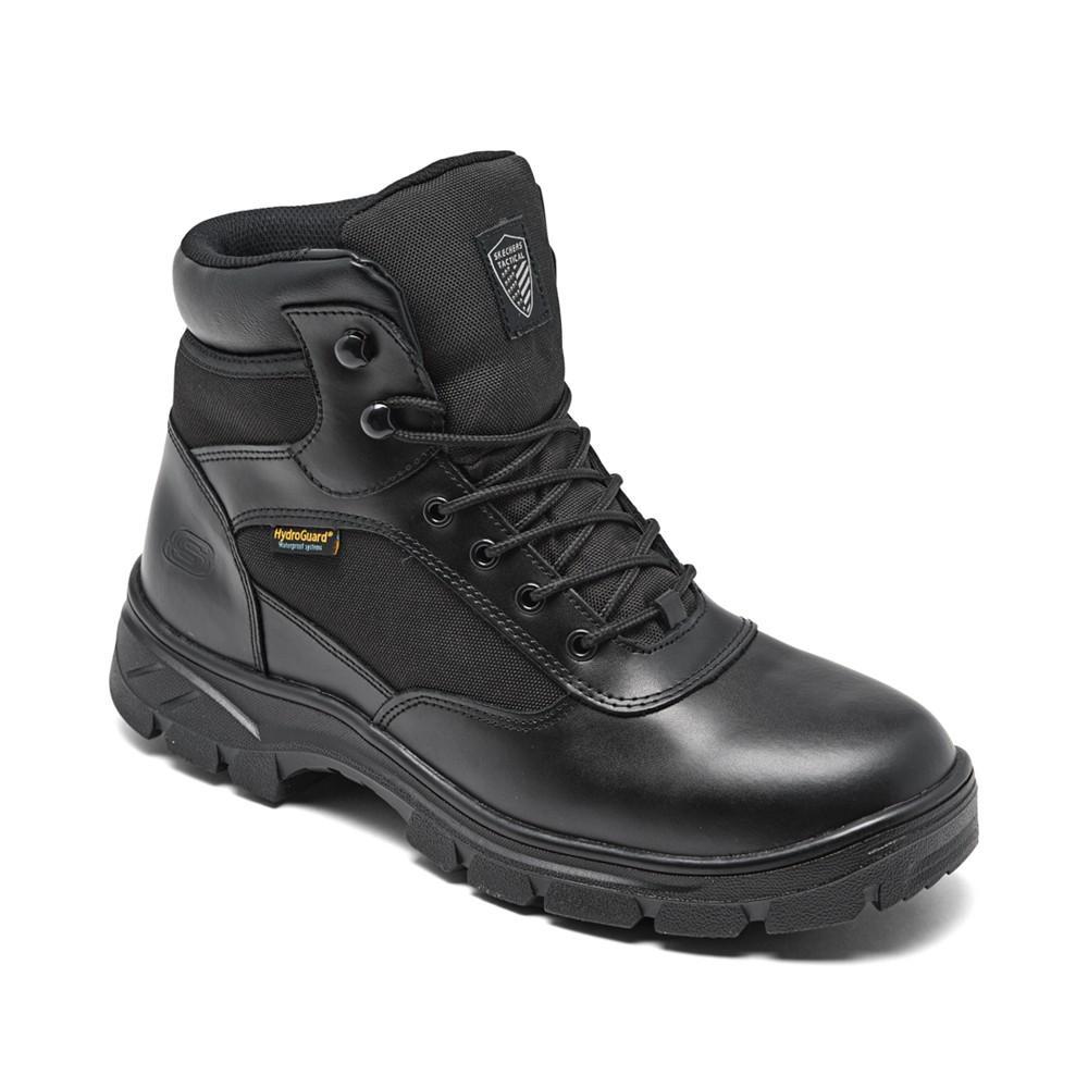 商品SKECHERS|Men's Work Relaxed Fit- Wascana - Benen WP Tactical Boots from Finish Line,价格¥561,第1张图片