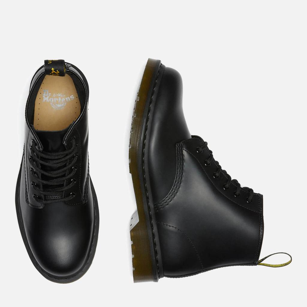Dr. Martens 101 Smooth Leather 6-Eye Boots - Black商品第5张图片规格展示