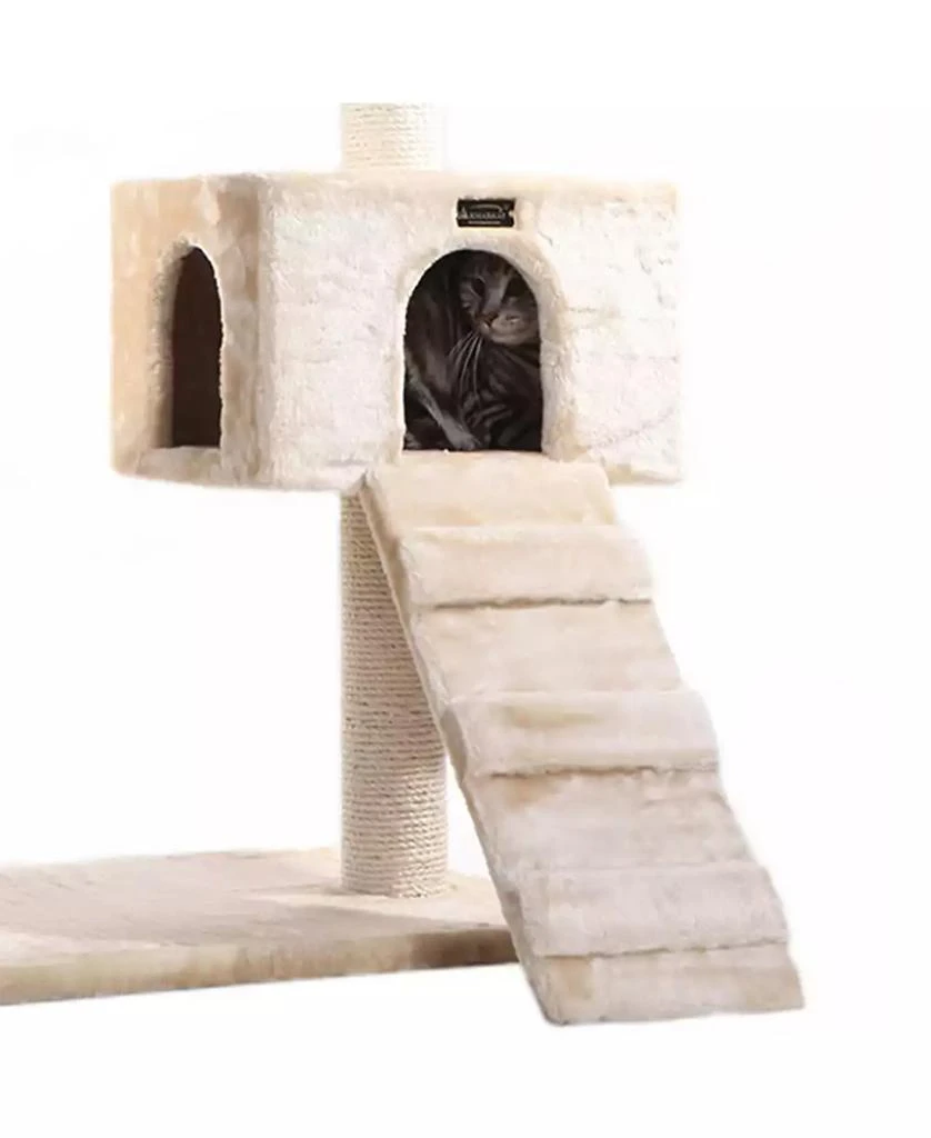 商品Macy's|58" Natural Sisal Real Wood Scratching Cat Tree,价格¥1463,第3张图片详细描述