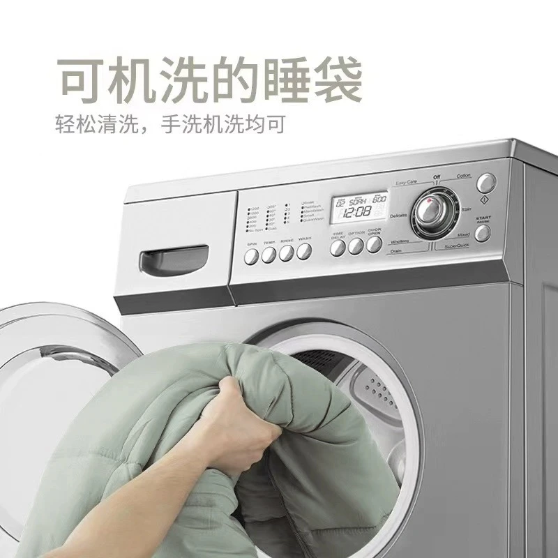 露营睡袋户外野营信封式带帽睡袋成人防潮贴身恒温透气加厚MS816 商品