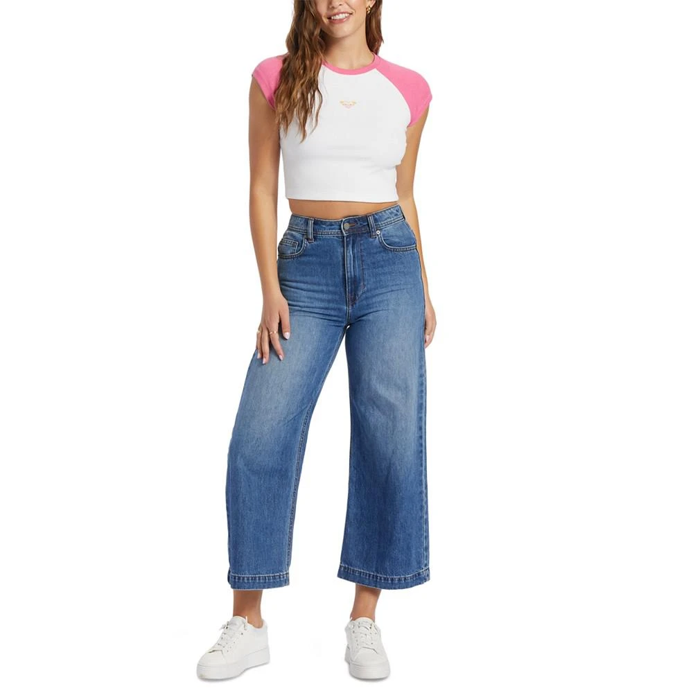商品Roxy|Juniors' Retro-Inspired Cotton Ribbed Crop Top,价格¥202,第4张图片详细描述
