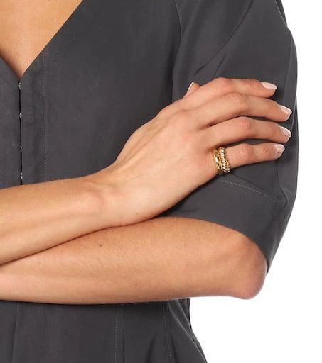 商品Sophie Buhai|Stacked Rope 18kt gold-vermeil ring,价格¥5105,第3张图片详细描述