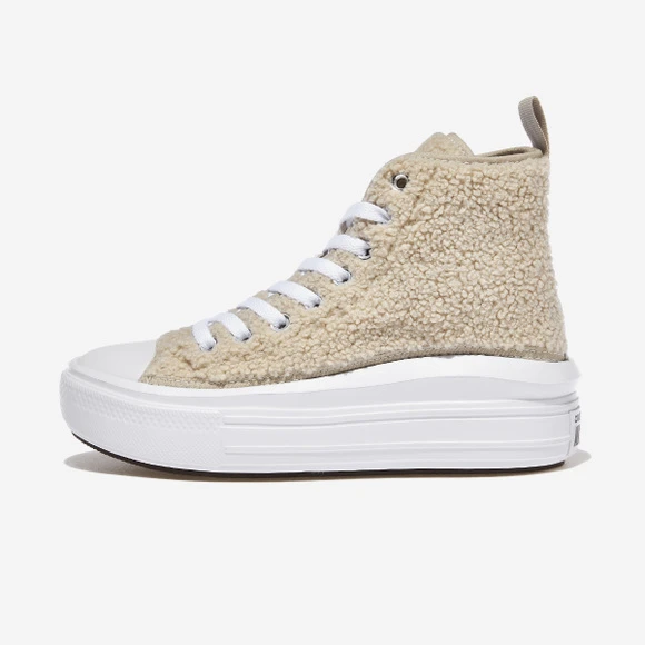 商品Converse|【Brilliant|包邮包税】匡威 CTAS MOVE HI 女生 休闲鞋 运动鞋  A06794C BEACH STONE/WHITE/BLACK,价格¥402,第1张图片