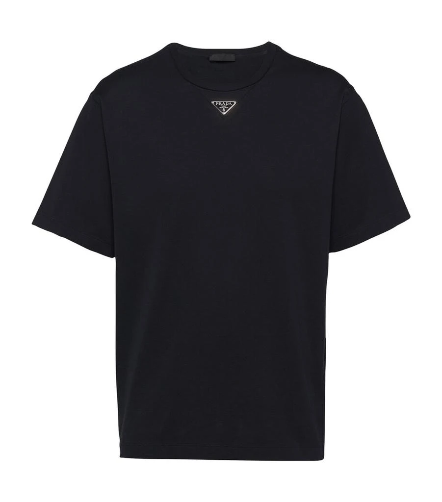 商品Prada|Cotton Triangle T-Shirt,价格¥8306,第1张图片