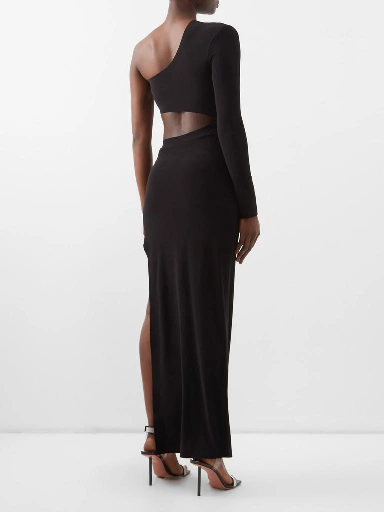 商品Norma Kamali|Shane waist-cutout stretch-jersey gown,价格¥665,第5张图片详细描述