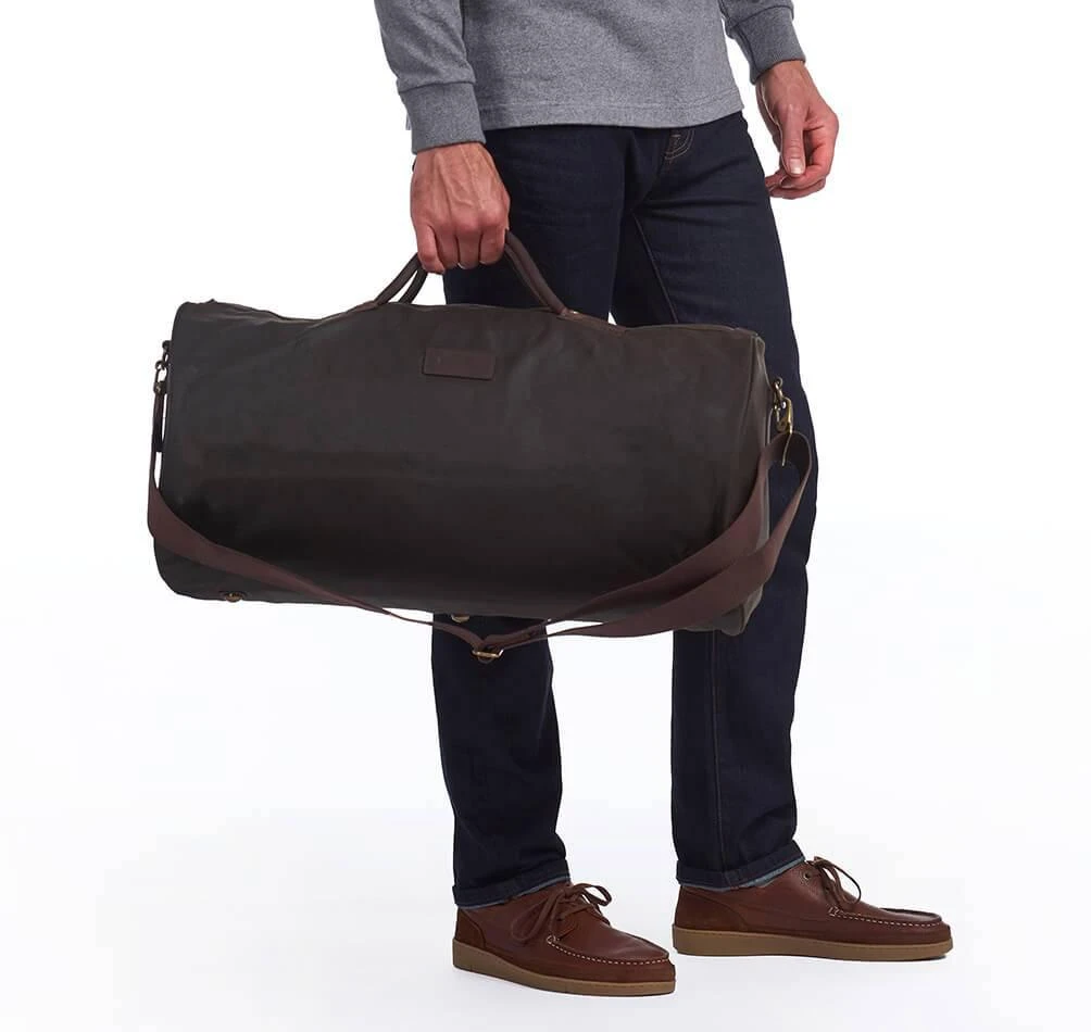 商品Barbour|Barbour Heritage Men's Wax Holdall - Olive,价格¥1701,第2张图片详细描述