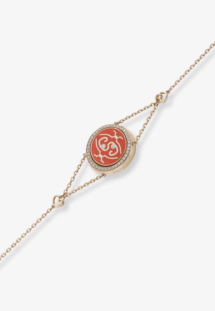 商品Intisars|Me Oh Me VIP Full Pavé Orange 18K Rose Gold Diamond Bracelet,价格¥55137,第1张图片