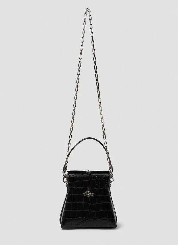 商品Vivienne Westwood|Kelly Medium Handbag in Black,价格¥3744,第4张图片详细描述