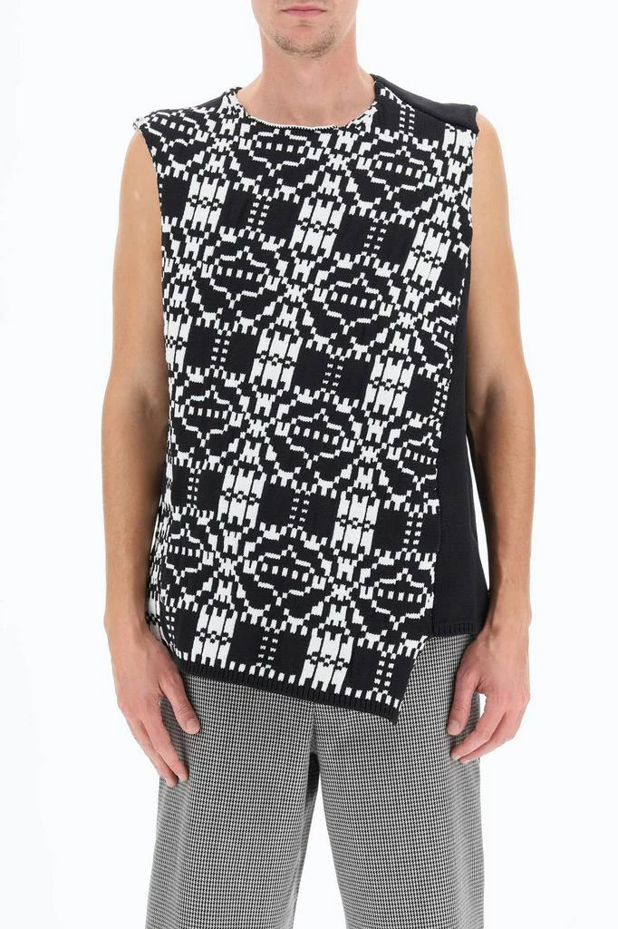 商品Comme des Garcons|Comme des garcons homme plus asymmetric sleeveless sweater,价格¥1663,第2张图片详细描述