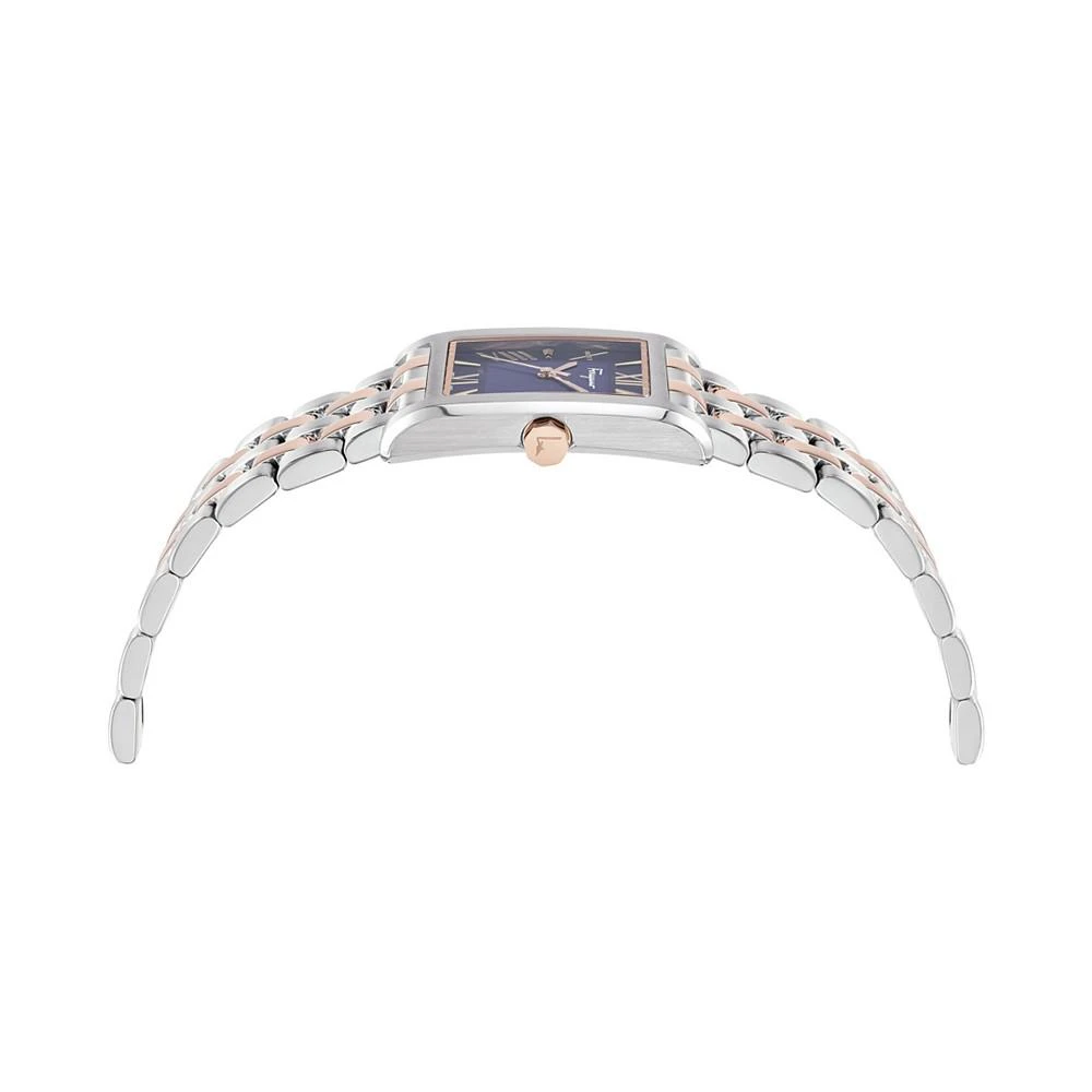 商品Salvatore Ferragamo|Men's Swiss Lace Two-Tone Stainless Steel Bracelet Watch 28x36mm,价格¥6451,第2张图片详细描述