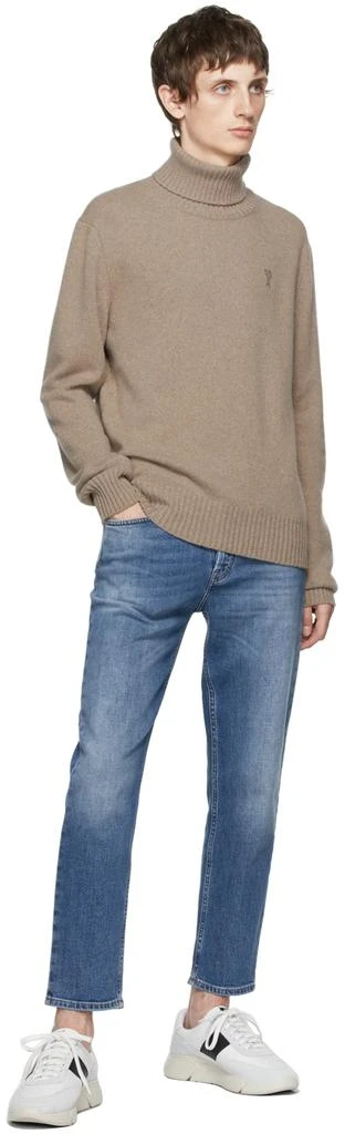 商品AMI|Beige Cashmere Ami de Cœur Turtleneck,价格¥1757,第4张图片详细描述