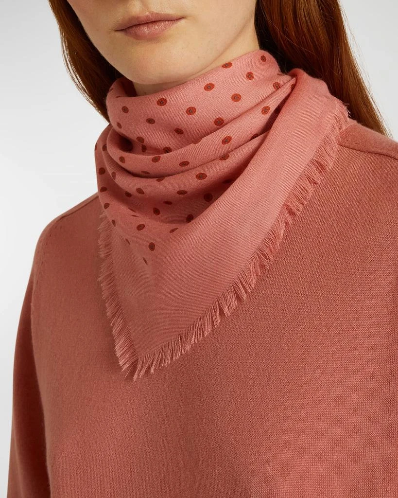 商品Loro Piana|Dotted Cashmere-Silk Foulard,价格¥4244,第1张图片