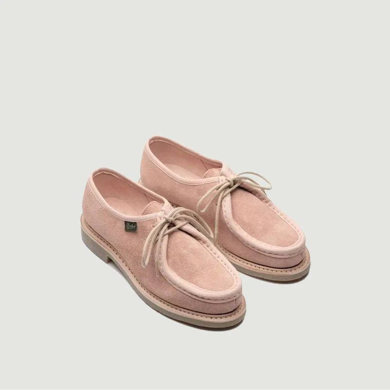 商品Paraboot|Mirabelle Derbies Velours Nude PARABOOT,价格¥2164,第2张图片详细描述