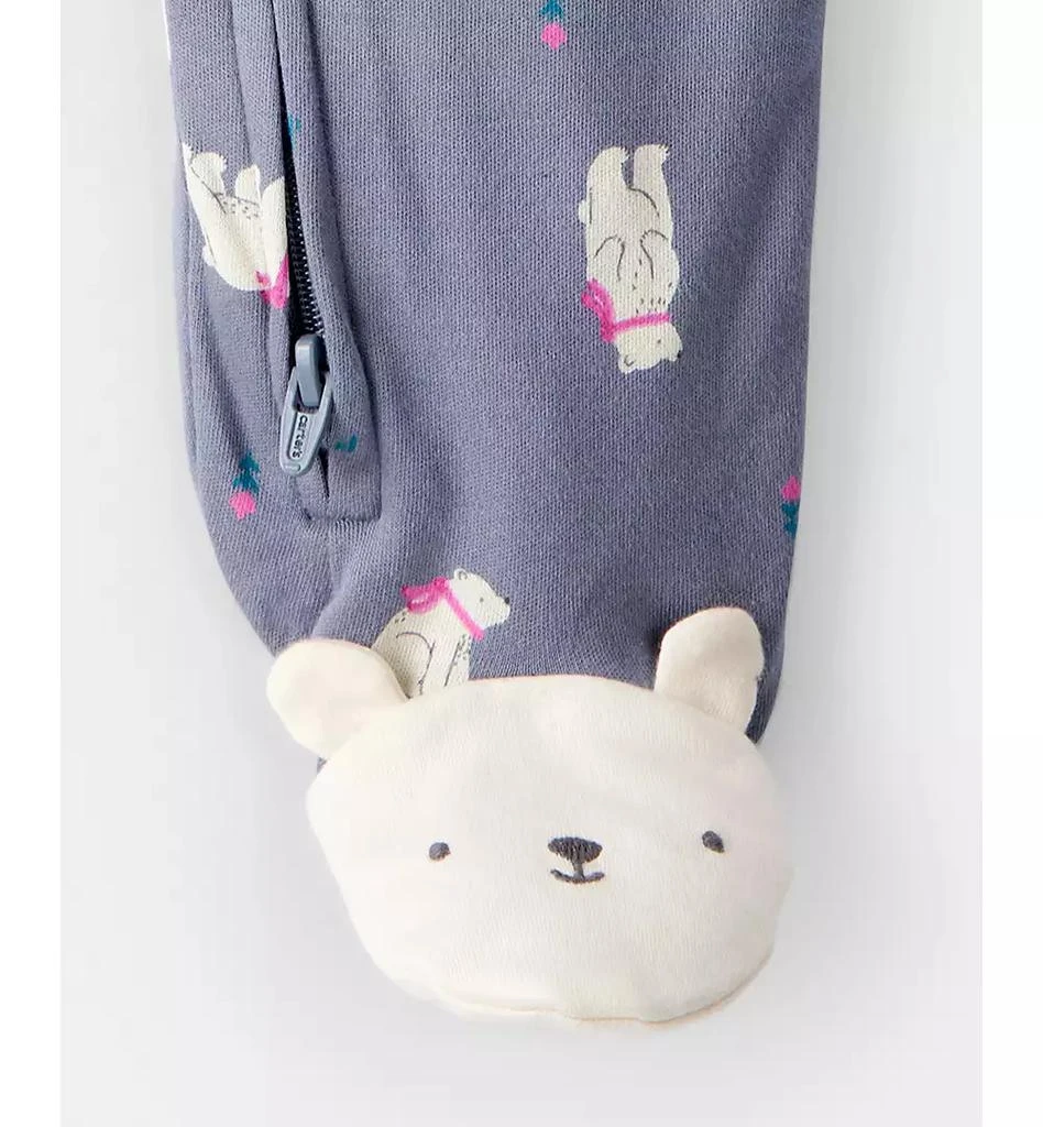 商品Carter's|Baby Girls Polar Bear Print Sleep and Play Pajama,价格¥133,第4张图片详细描述