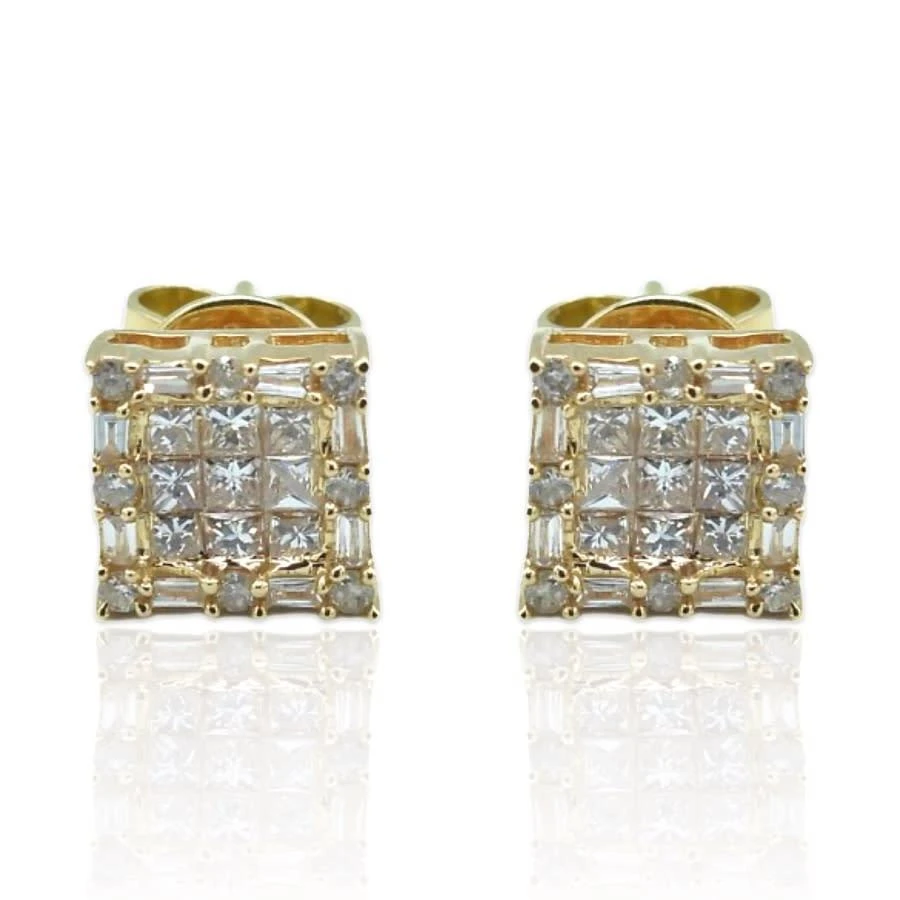 商品Tresorra|18K Yellow Gold Diamond Stud Earrings,价格¥5829,第1张图片