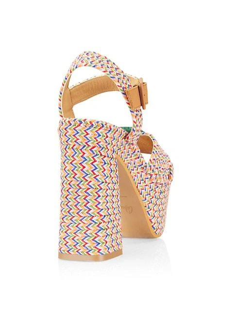 商品CASTAÑER|Amaia Woven Platform Ankle-Strap Sandals,价格¥1359,第3张图片详细描述