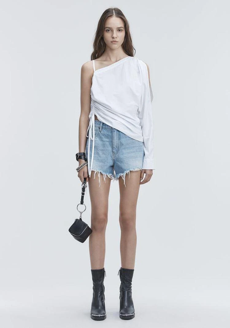 商品Alexander Wang|BITE CLASH CUT-OFF 短裤,价格¥738,第1张图片