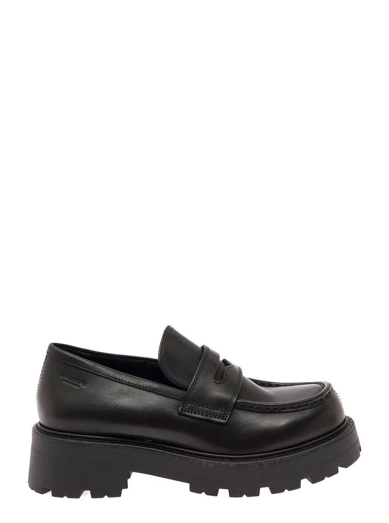 商品Vagabond|cosmo 2.0 Chunky Leather Loafer With Platform Black Woman Vagabond,价格¥1099,第1张图片