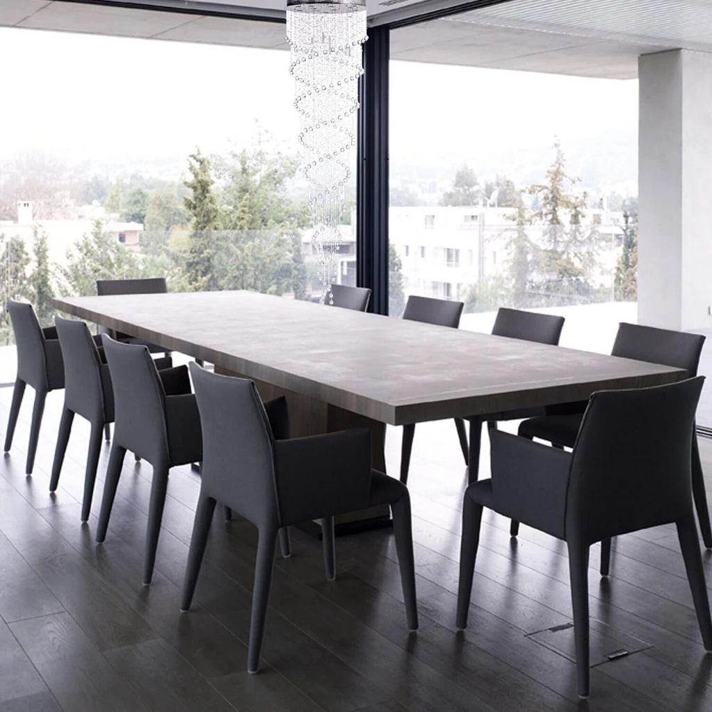 商品Finesse Decor|Crystal Chandelier Double Helix// 12 Light,价格¥11951,第1张图片