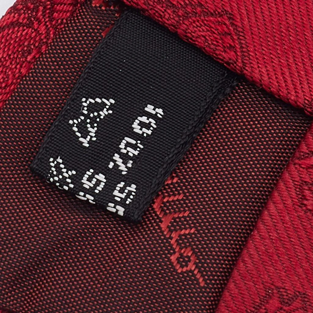 商品[二手商品] Salvatore Ferragamo|Salvatore Ferragamo Red Silk Jacquard Tie,价格¥1033,第4张图片详细描述