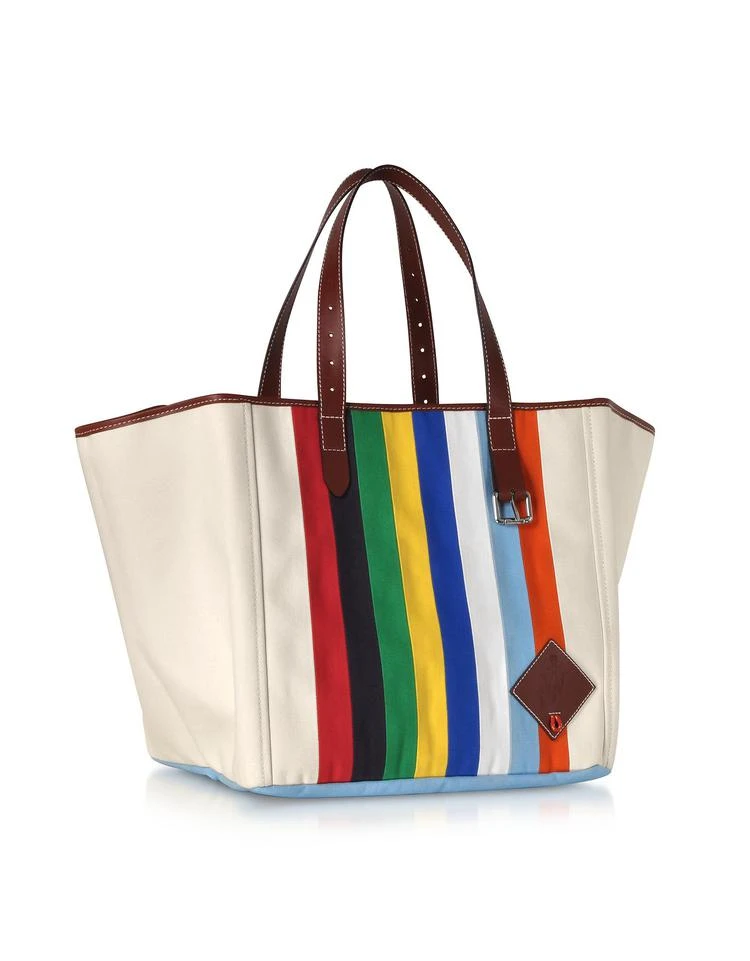 商品JW|Vertical Stripes Canvas Tote Bag,价格¥2743,第4张图片详细描述