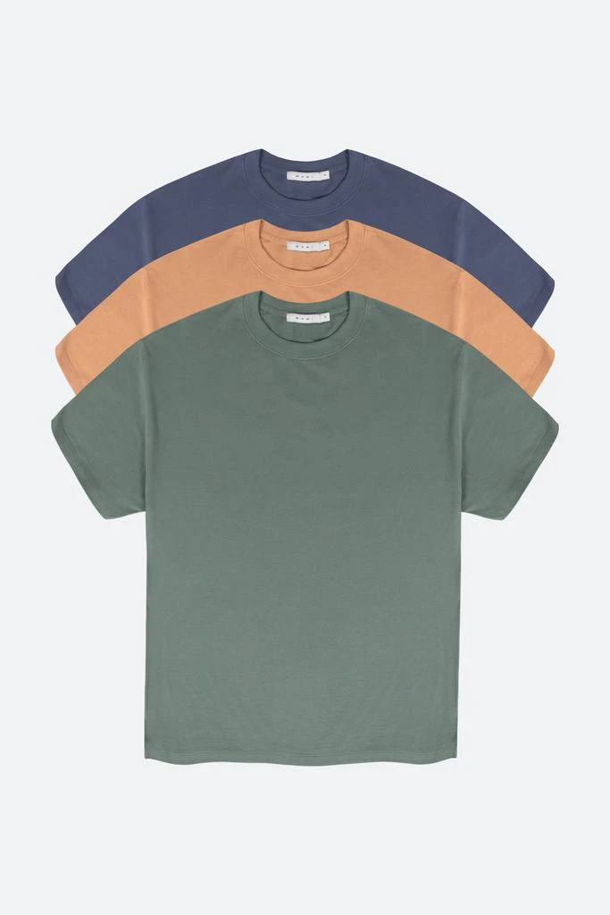 商品MNML|Every Day Tee 3 Pack - Dark Teal/Country Purple/Maple,价格¥473,第1张图片