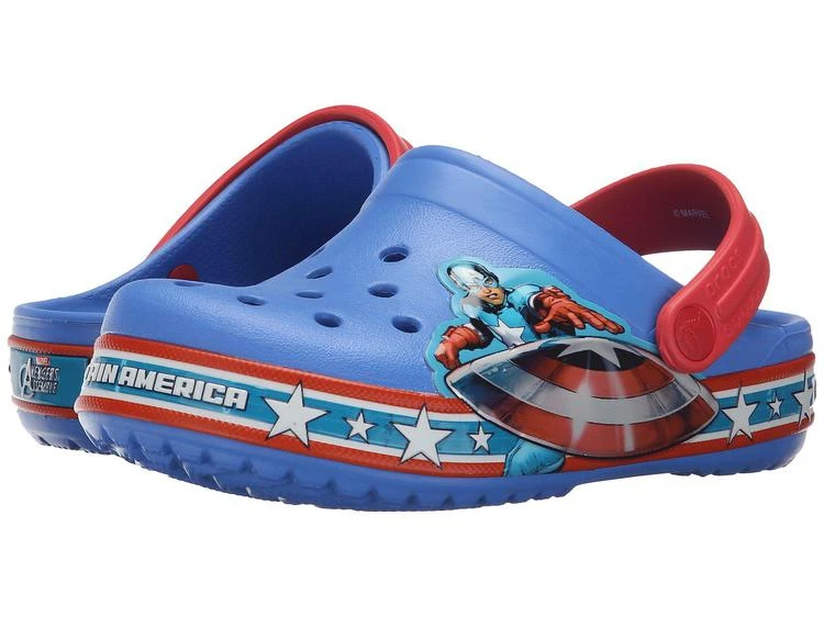 商品Crocs|Crocband Captain America Clog (Toddler/Little Kid),价格¥202,第1张图片