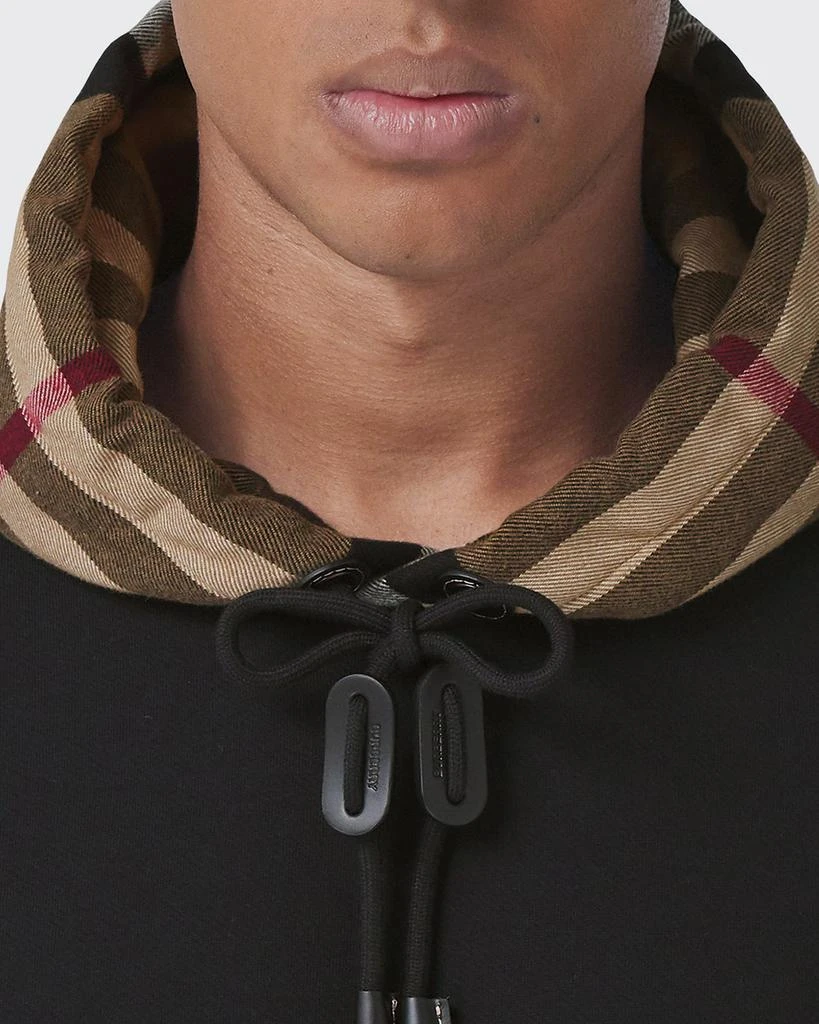 商品Burberry|Men's Check-Hood Pullover Sweatshirt,价格¥5710,第5张图片详细描述