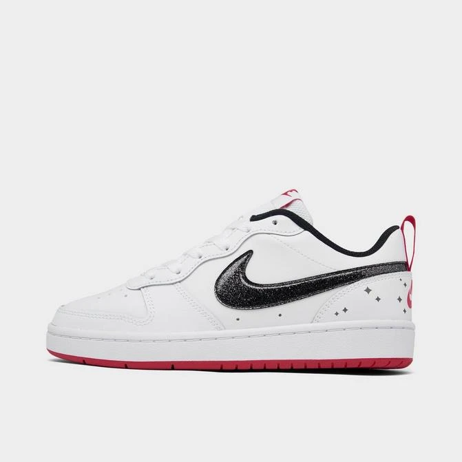 商品NIKE|女大童 耐克 Court Borough Low 2 白红,价格¥407,第1张图片