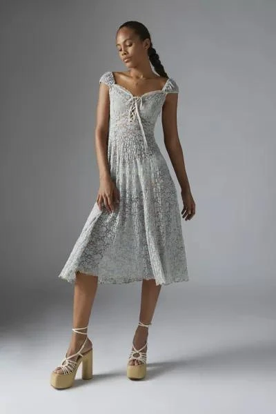 商品Kimchi Blue|Kimchi Blue Iris Lace Floral Midi Dress,价格¥227,第1张图片
