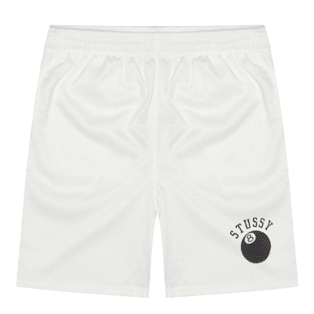 商品STUSSY|Stussy 8-Ball Mesh Shorts - White,价格¥832,第1张图片