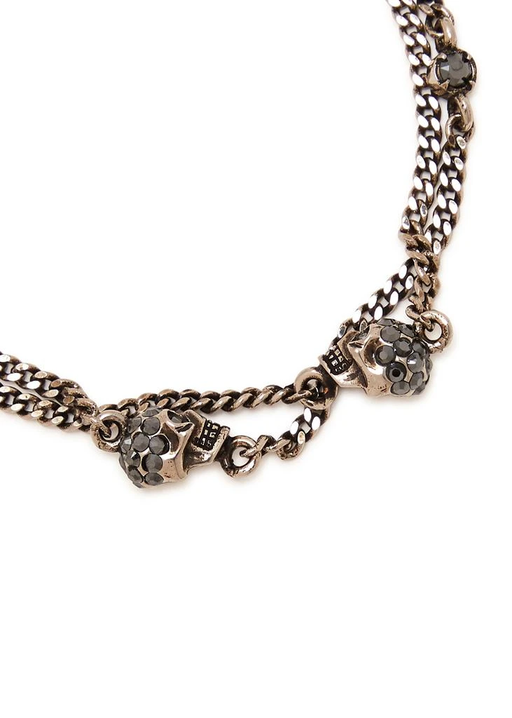 商品Alexander McQueen|Skull-embellished layered bracelet,价格¥1862,第3张图片详细描述