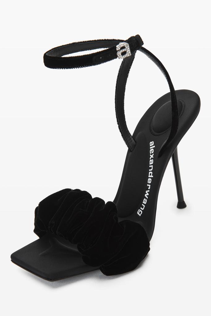 商品Alexander Wang|JULIE SCRUNCHIE SANDAL IN VELVET,价格¥4649,第6张图片详细描述