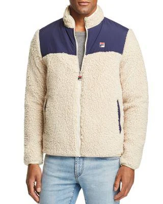 商品Fila|Tonetto Mixed-Media Color-Block Sherpa Jacket,价格¥504,第1张图片