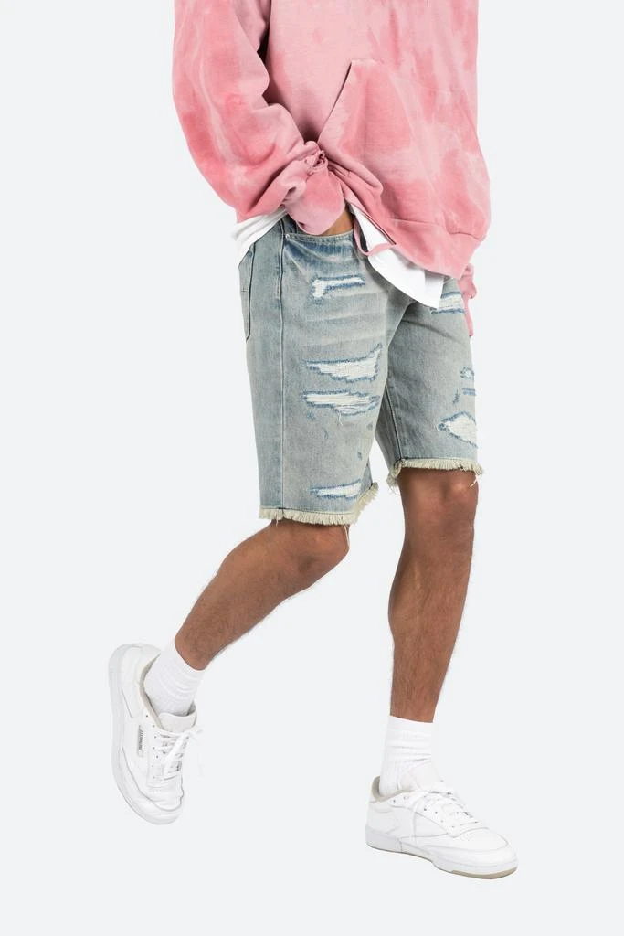 商品MNML|R465 Denim Shorts - Blue,价格¥136,第2张图片详细描述