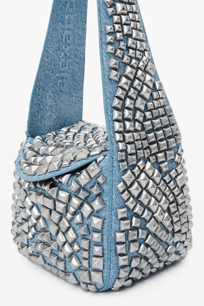 商品Alexander Wang|Spike Small Hobo Bag In Studded Leather,价格¥7310,第2张图片详细描述
